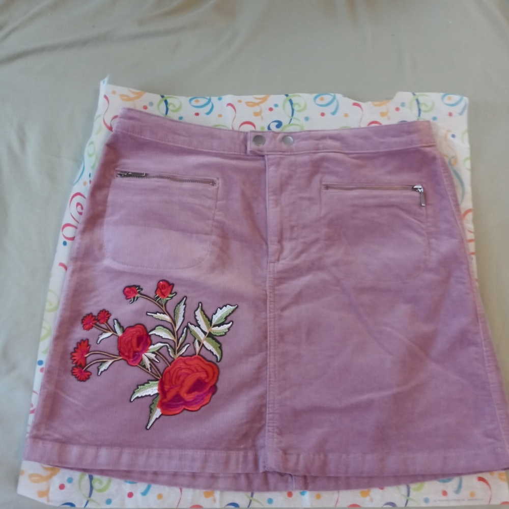Rosie Purple Denim Skirt (10)